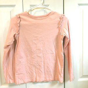 Pink long sleeve with ruffles